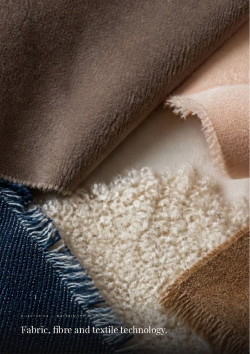 Interior page preview — Fabric & Materiality — The 2027 Fashion Trend Report